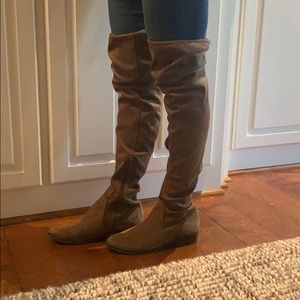 Also Over-the-Knee Brown “Suede” Boots 9.5